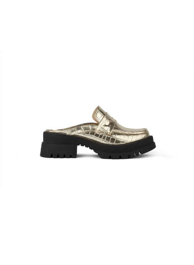 BOU Chunky Mule |Croco - Gold Treasure - Image 3